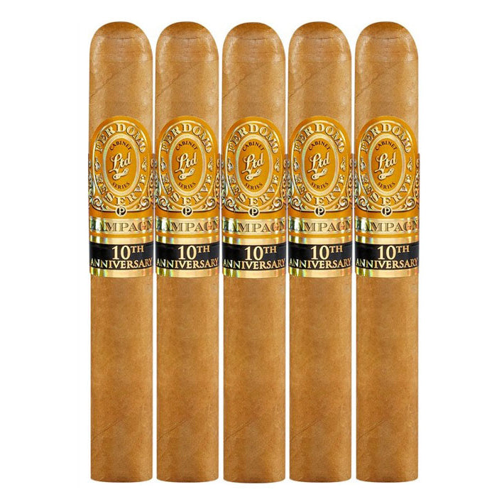 Perdomo Reserve 10th Anniversary Champagne Epicure 6 x 54 Cigars 5 Pack