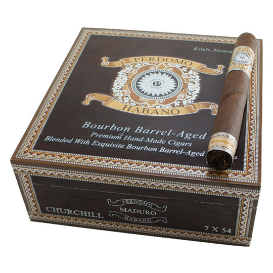 Perdomo Habano Bourbon Barrel-Aged Maduro Churchill Cigars