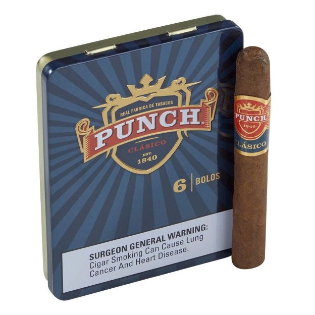 Punch Bolos 4 3/16 x 36 Small Cigars Tin of 6