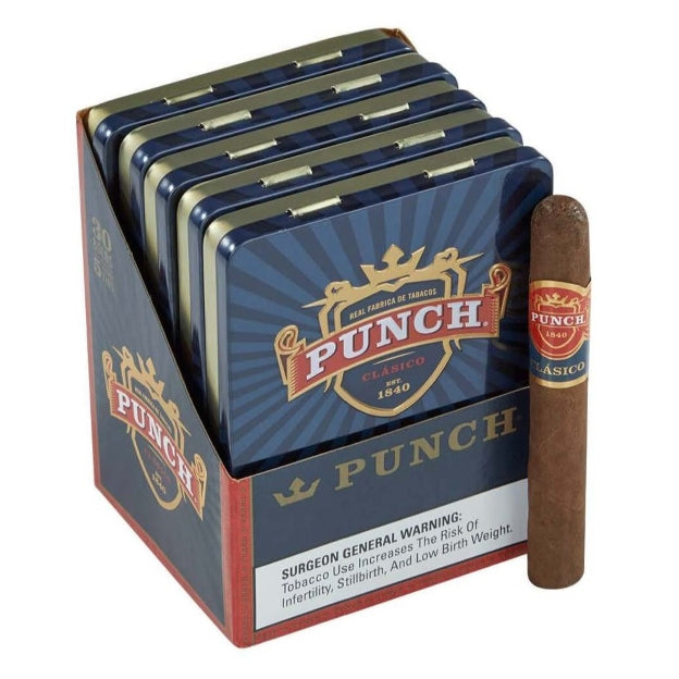 Punch Bolos 4 3/16 x 36 Small Cigars 5 Tins of 6