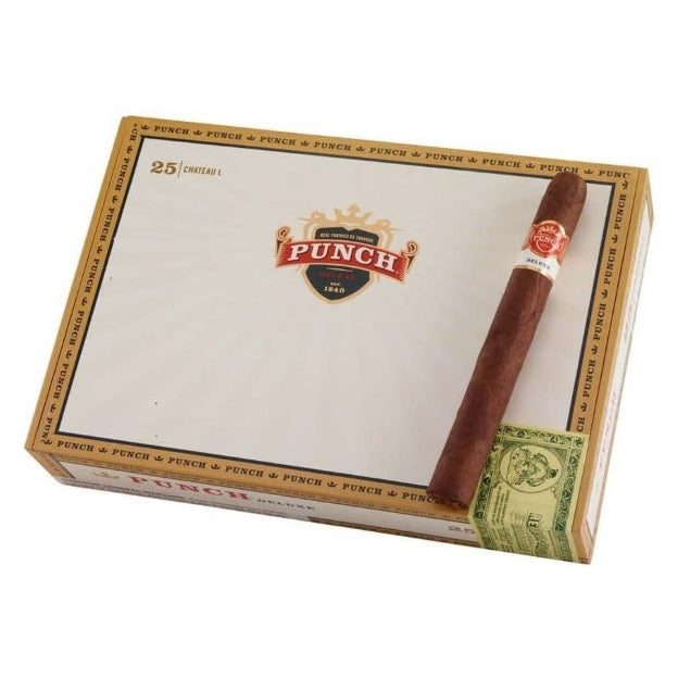 Punch Deluxe Chateau L EMS 7 1/4 x 54 Cigars Box of 25