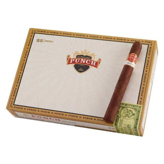 Punch Deluxe Chateau L EMS 7 1/4 x 54 Cigars Box of 25