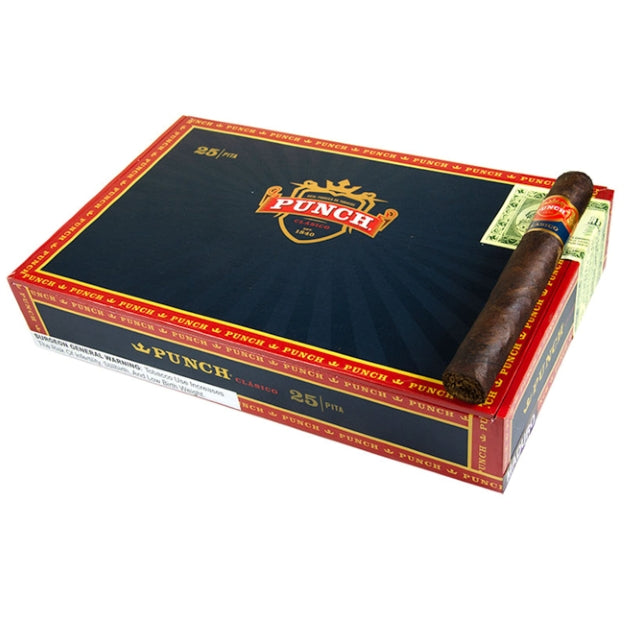 Punch Pitas Double Maduro Toro 6 1/8 x 50 Cigars Box of 25