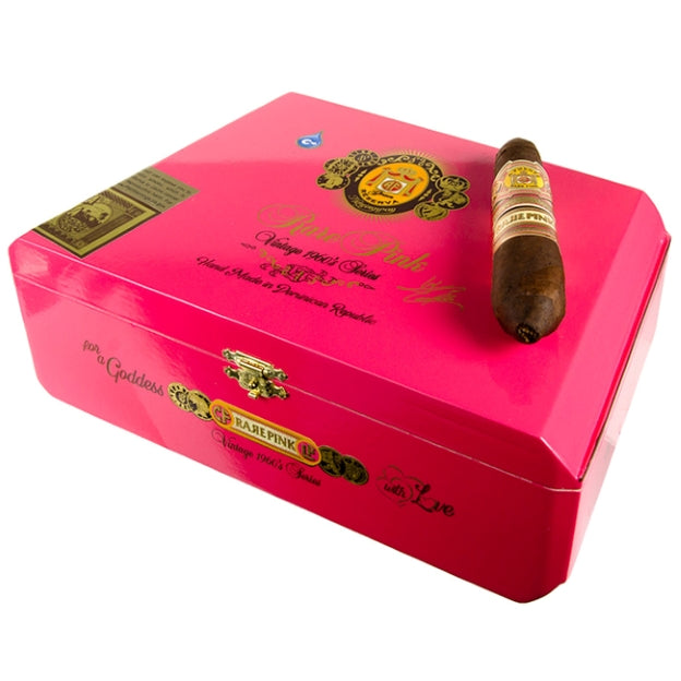 Arturo Fuente Rare Pink Vintage 1960 Series Work of Art 4 7/8 x 60 Cigars Box of 25