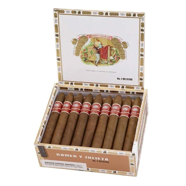 Romeo y Julieta 1875 Belicoso 6 1/8 x 52 Cigars Box of 25