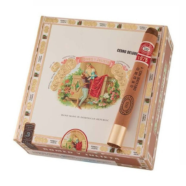 Romeo y Julieta 1875 Cedro Deluxe No.1, 6 1/2 x 44 Cigars Box of 25