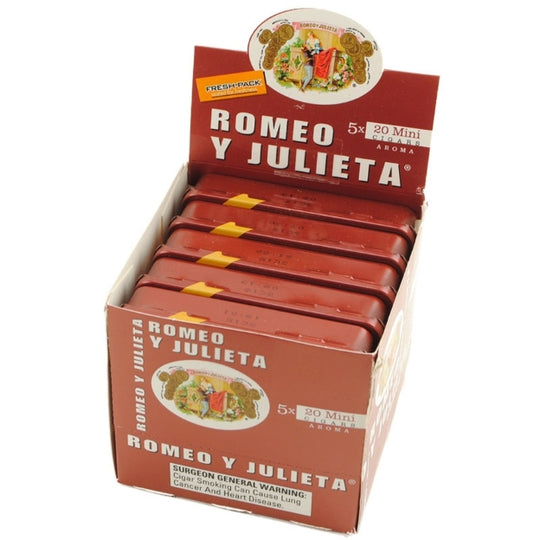 Romeo y Julieta Mini Aroma Red 5 Tins of 20