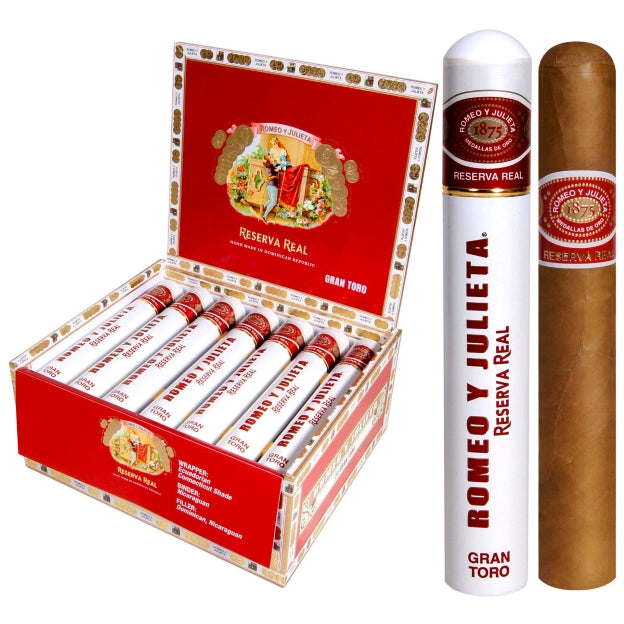 Romeo y Julieta Reserva Real Gran Toro Tube 6 x 54 Cigars Box of 20
