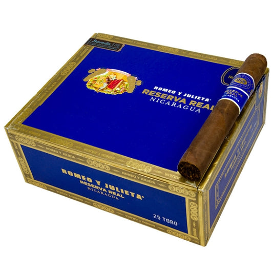 Romeo y Julieta Reserva Real Nicaragua Toro 6 x 54 Cigars Box of 25