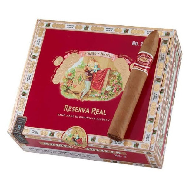 Romeo y Julieta Reserva Real No.2 6 1/8 x 52 Cigars Box of 25