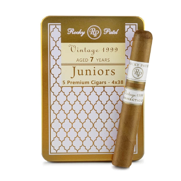 Rocky Patel Vintage 1999 Connecticut Juniors 4 x 38 Small Cigars Tin of 5