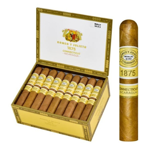 Romeo y Julieta 1875 Connecticut Nicaragua Bully 5 x 50 Cigars Box of 25