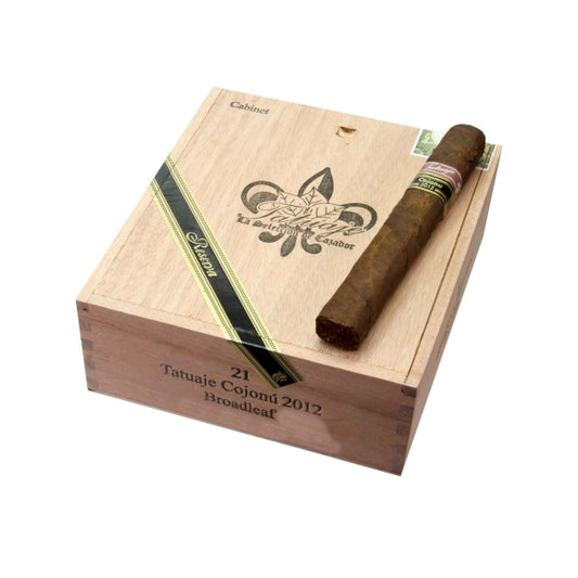 Tatuaje Broadleaf Cojonu 2012, 6 1/2 x 52 Cigars Box of 21