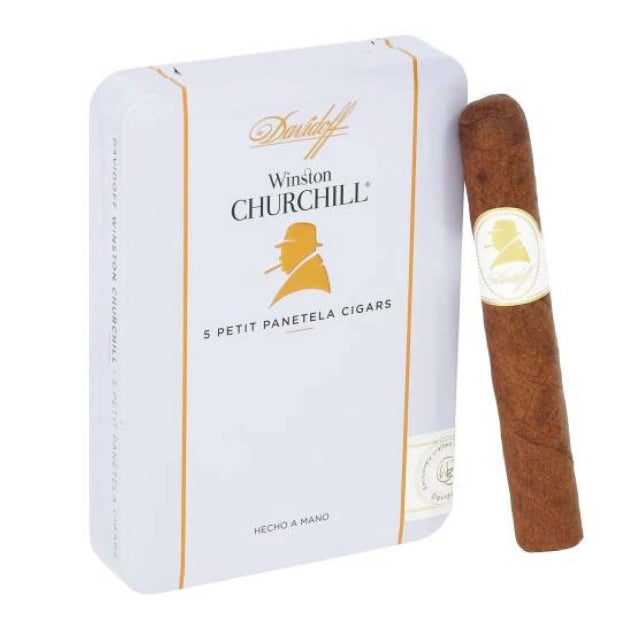 Davidoff Winston Churchill Petit Panetela 4 x 38 Cigars Tin of 5