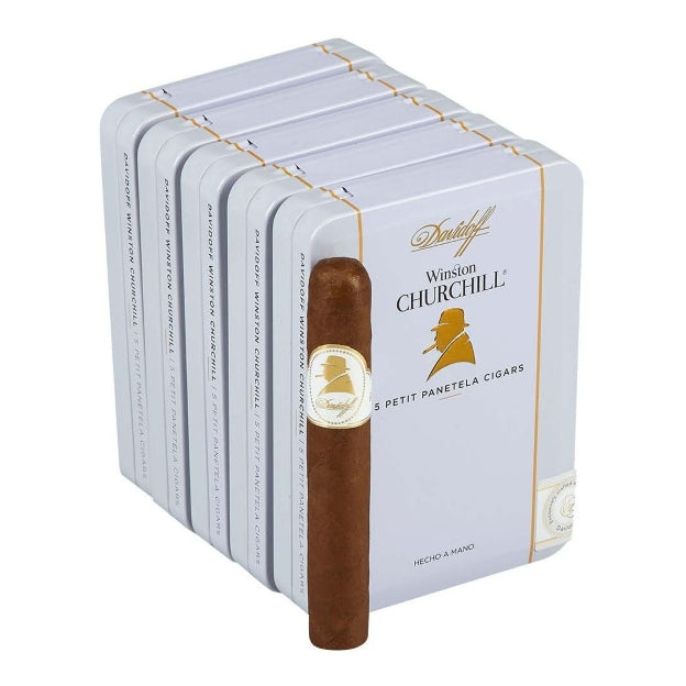 Davidoff Winston Churchill Petit Panetela 4 x 38 Cigars 5 Tins of 5