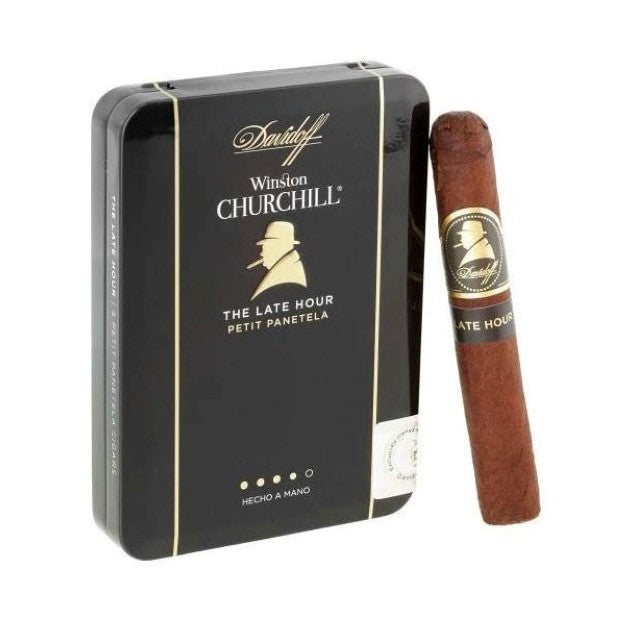 Davidoff Winston Churchill The Late Hour Petit Panetela 4 x 38 Cigars Tin of 5