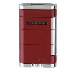 Xikar Allume Double Flame Cigar Torch Lighter Red