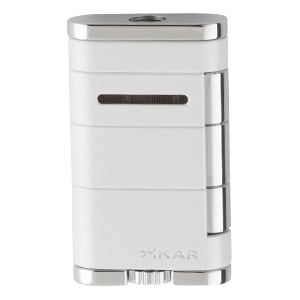 Xikar Allume Double Flame Cigar Torch Lighter White