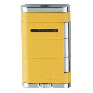 Xikar Allume Double Flame Cigar Torch Lighter Yellow