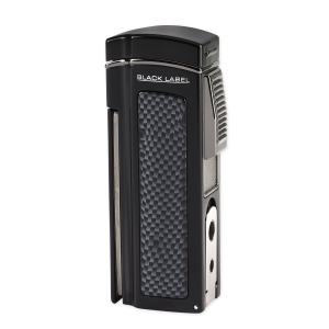 Black Label Cigar Torch Table Lighter Black