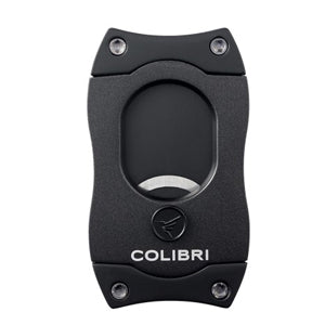 Colibri S Cut Black and Black Cigar Cutter