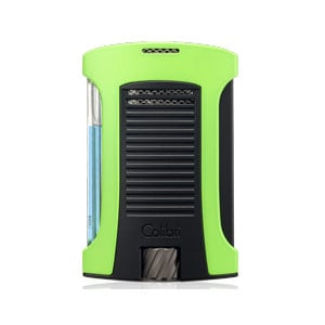 Colibri Daytona Single-Jet Flame Lighter Black and Green