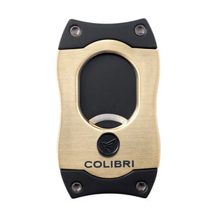 Colibri S Cut Gold and Black Cigar Cutter