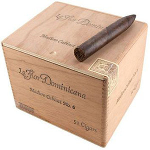 La Flor Dominicana Cabinet Maduro No.6, 5 3/4 x 54 Cigars Box of 50