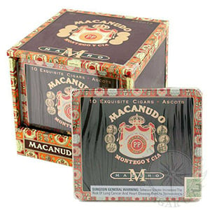 Macanudo Maduro Ascot Cigarillos 10 Tins of 10