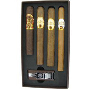 Oliva Sampler With Lighter Gift Set