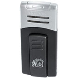 Colibri Quantum Syndicate Cigar Torch Lighter Anodized Black & Satin Silver