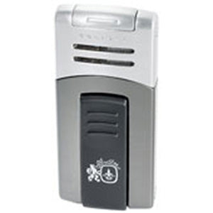 Colibri Quantum Syndicate Cigar Torch Lighter Satin Gunmetal & Satin Silver