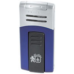 Colibri Quantum Syndicate Cigar Torch Lighter Matte Blue & Satin Silver