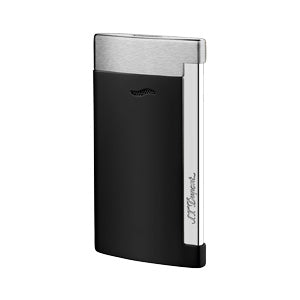 S.T. Dupont Slim 7 Range Cigar Torch Lighter Black Matte Chrome