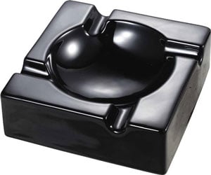 Black Ceramic Cigar Ashtray