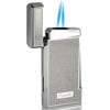 Tyros Silver Carbon Fiber Double Torch Lighter