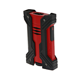 ST Dupont Defi XXTREME Dual-Flame Black and Matt Red Lighter