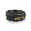 Ashton Large Round Black Ceramic Cigar Ashtray